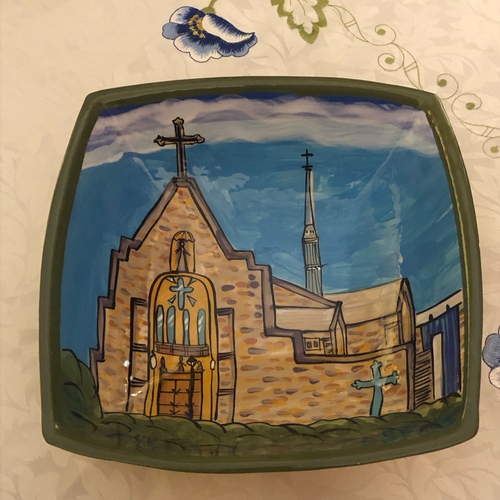 Loyola University Maryland Hand-Painted Bowl Featuring the Campus’ Chapel